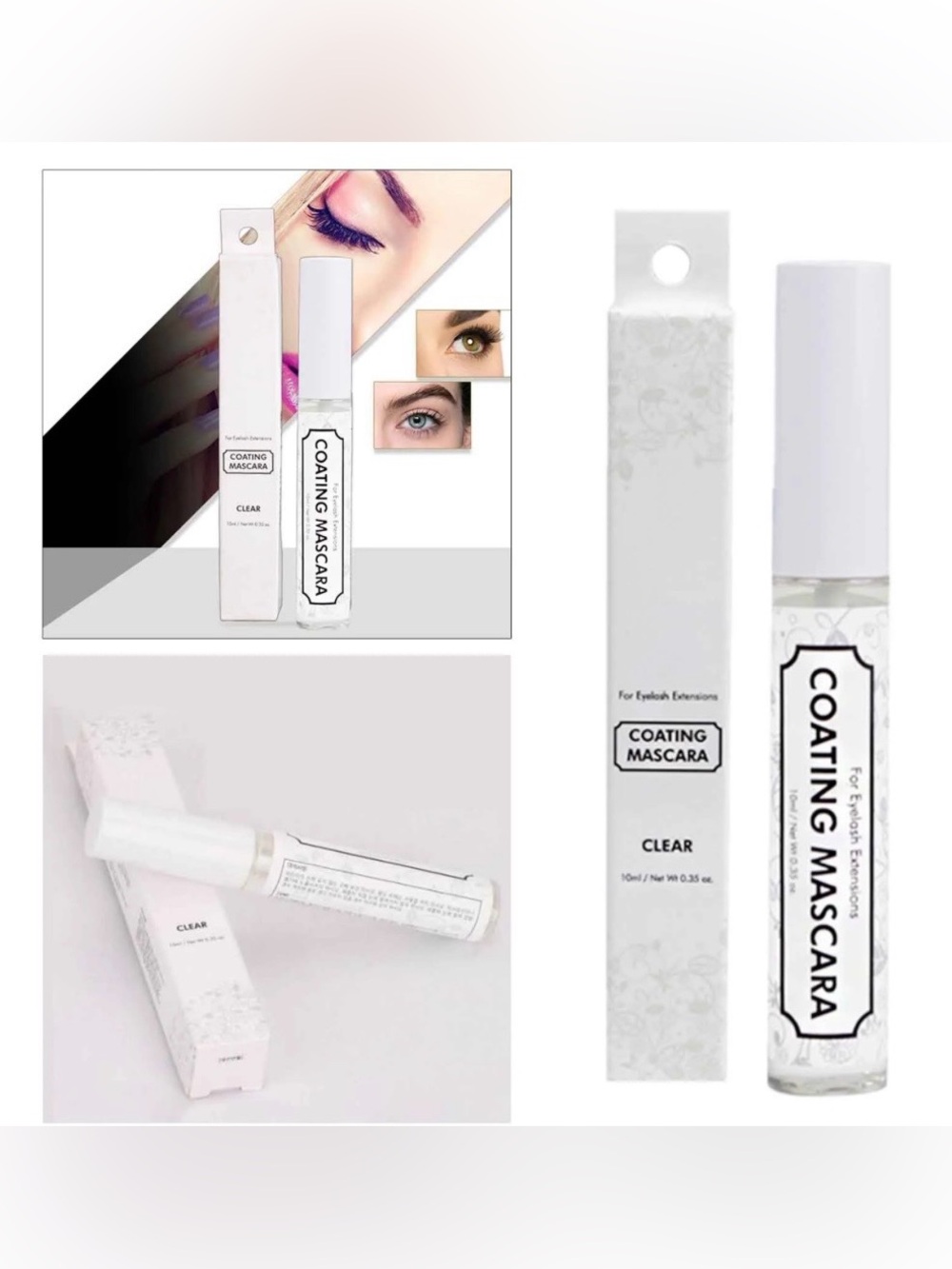 Clear Coating Mascara for Eyelash Extensions - Clear